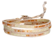 MULTILAYER WICKELARMBAND MIT STEINEN