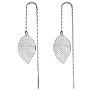 Blatt Ohrhänger Silber