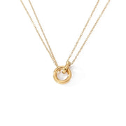 Kreis Halskette Gold