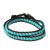 Wickelarmband Schwarz mit Lava- & Achatperlen