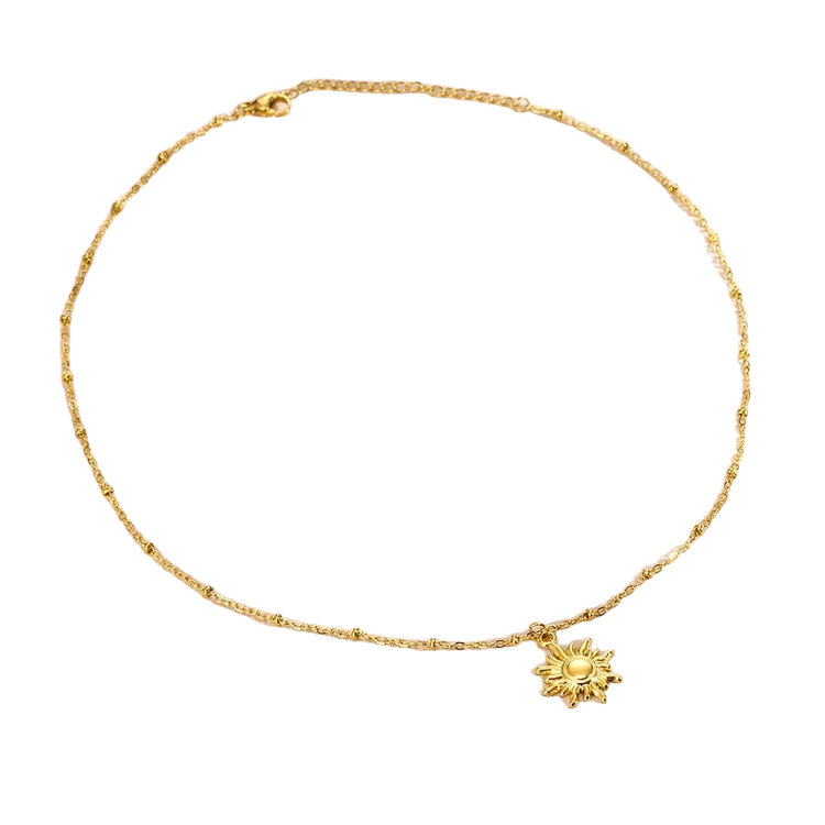 Crescent Necklace Gold