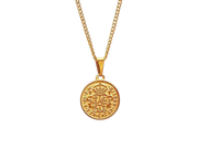 Spanische Münzkette Gold Edelstahl