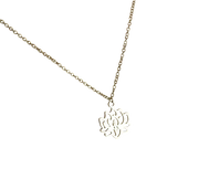 Lotusblüten Kette Silber – Filigraner Blume Anhänger