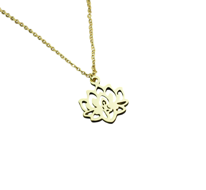 Lotusblüten Kette Gold – Spiritueller Blume Anhänger