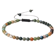 India Agates Boho Armband – Verstellbar, Handgemacht