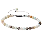Amazonite Boho Armband – Verstellbar, Handgemacht