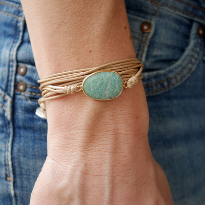 Amazonit Armband