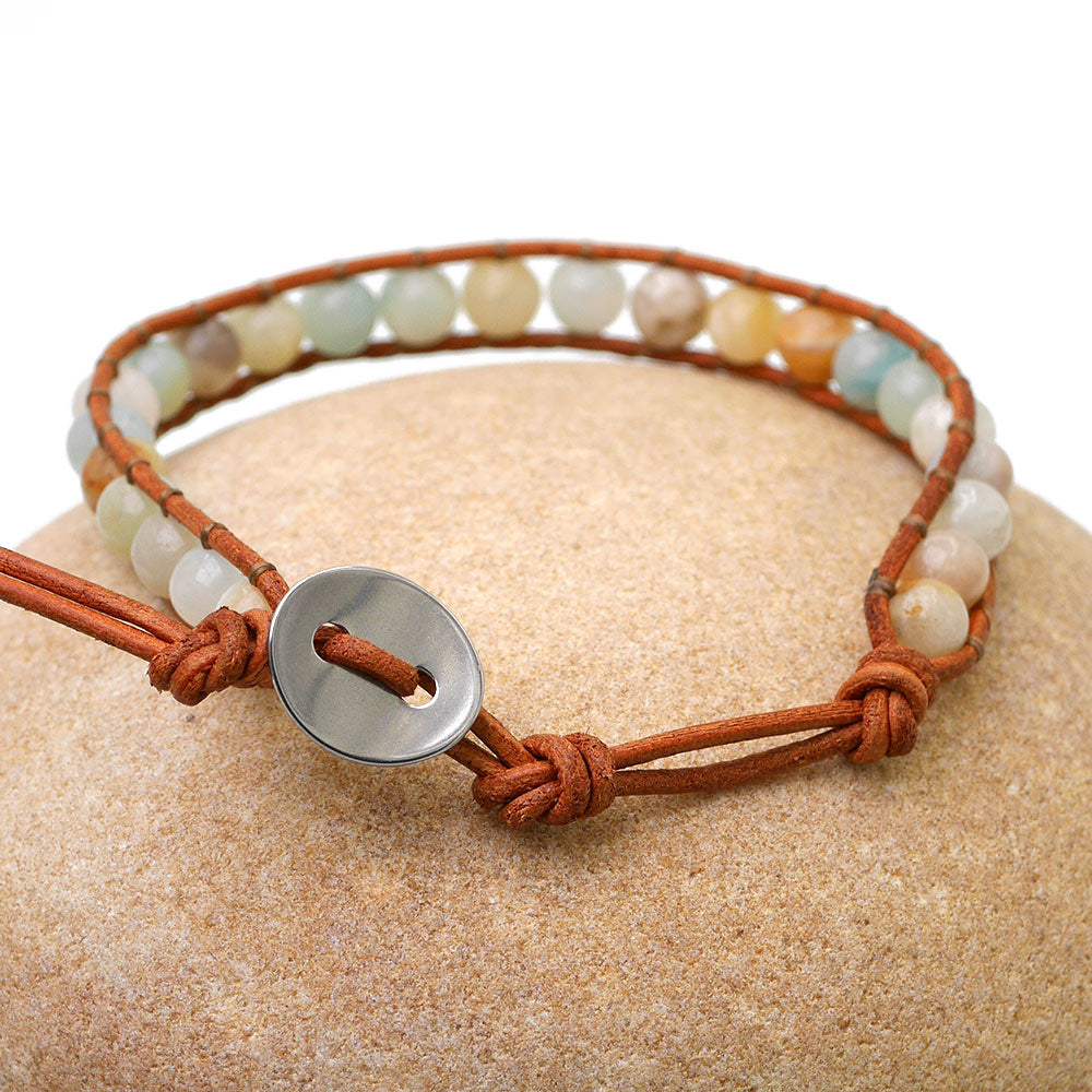 Amazonit Perlen Armband