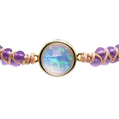 Opal & Amethyst Armband