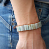 Amazonite & Leather Bracelet