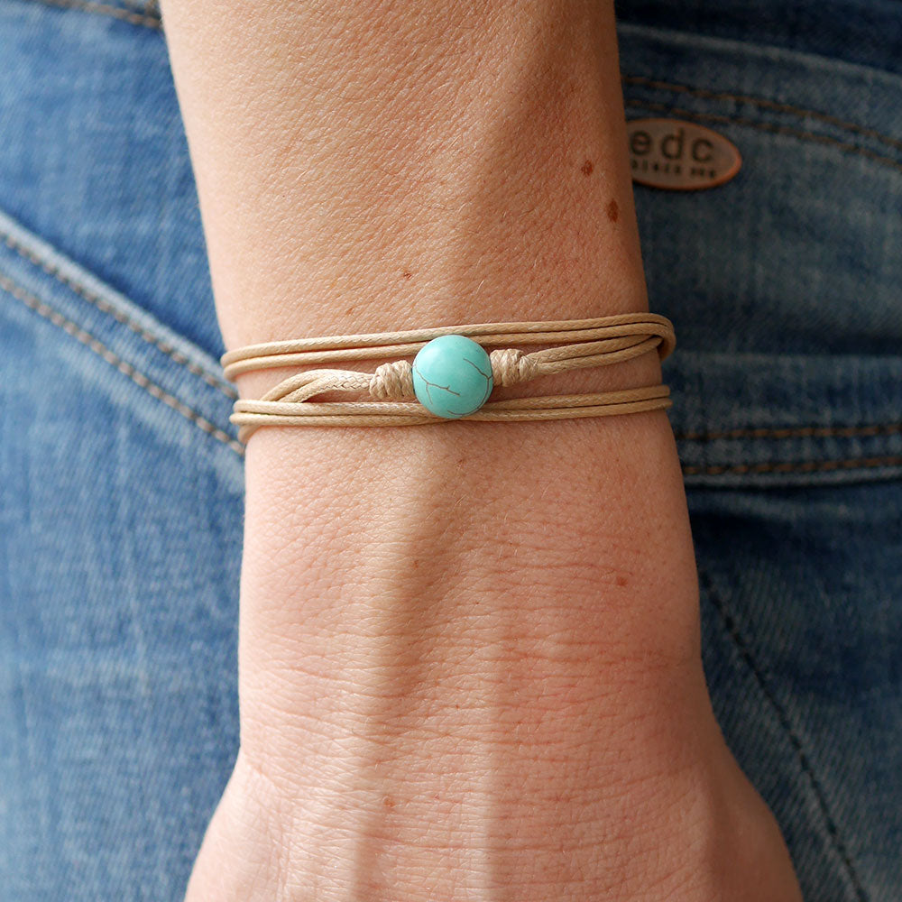Türkis Armband Schnur
