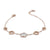 Blüten Ornament Armband, Rosegold