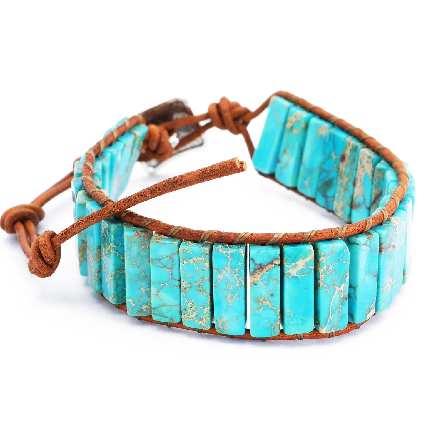 Jaspis Boho Armband