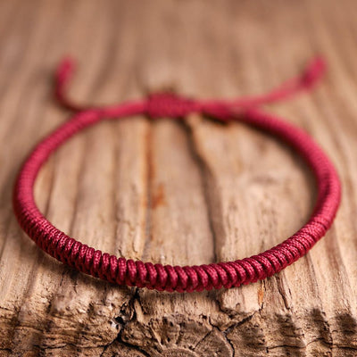 Buddhistisches Knoten Armband in rot