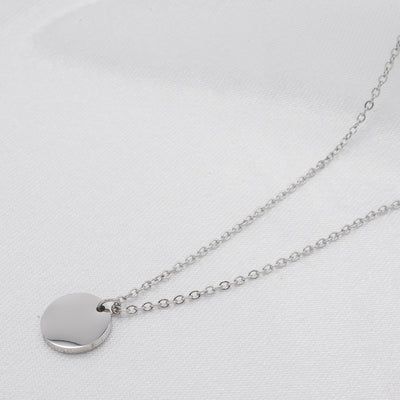 Halskette Plättchen Silber