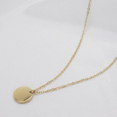 Halskette Plättchen Gold