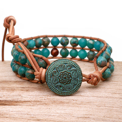 JASPIS PERLEN ARMBAND