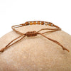 Jaspis Armband mit Wachsschnur