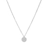 Silber Kette mit rundem Plättchen