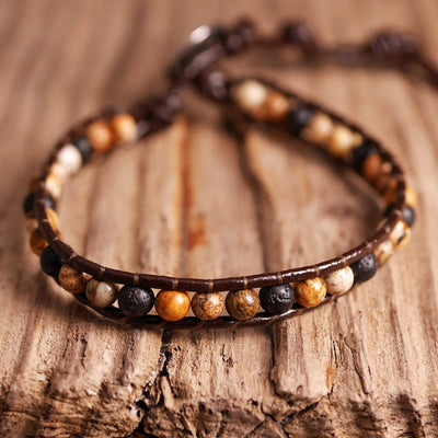 Jaspis Lavastein Armband