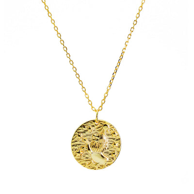 Löwen Medallion Kette Gold (vergoldet)