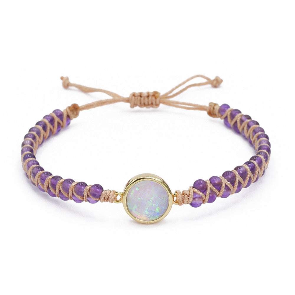 Opal & Amethyst Armband