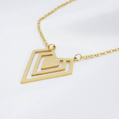 Pfeilspitze Kette in Gold Optik