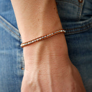 Lederarmband Silber