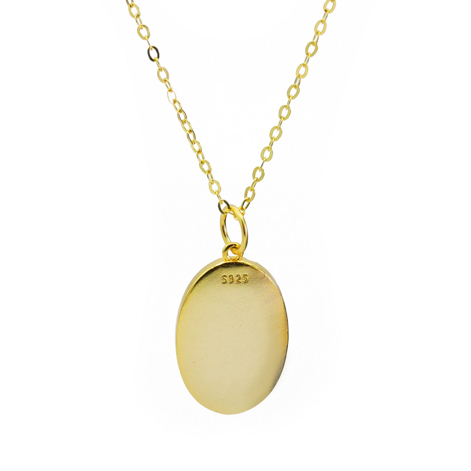 St. Maria Amulett Kette Gold (vergoldet)