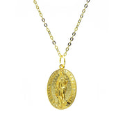 St. Maria Amulett Kette Gold