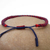 Tibetisches Armband, blau & rot