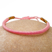 Tibetisches Armband in rosa