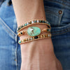 Leder Wickelarmband