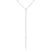 Y Kette mit Stab, Silber