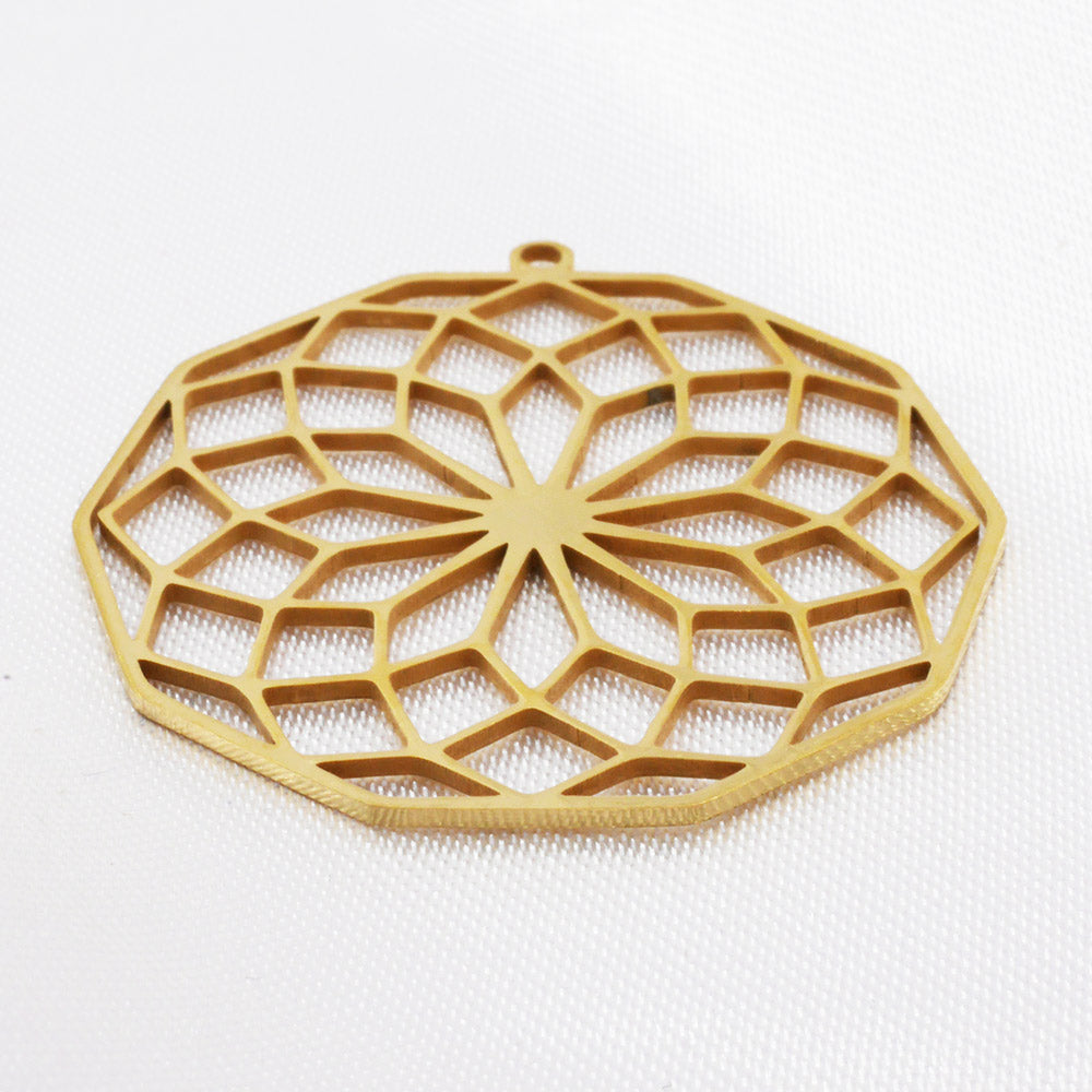 Anhänger geometrische Blüte