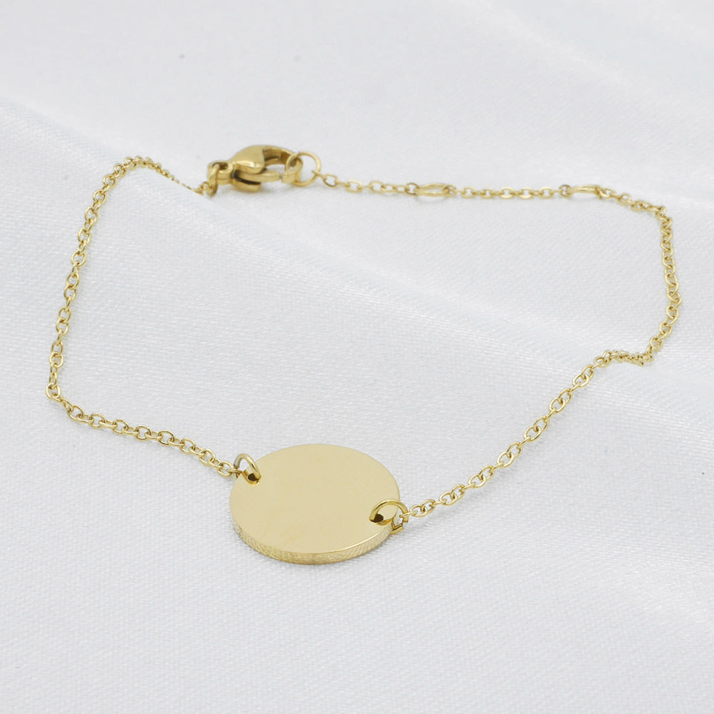 Armband Plättchen Gold