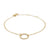 Armband mit Ring Gold