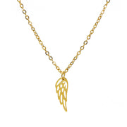 Flügel Halskette Gold (Edelstahl vergoldet)