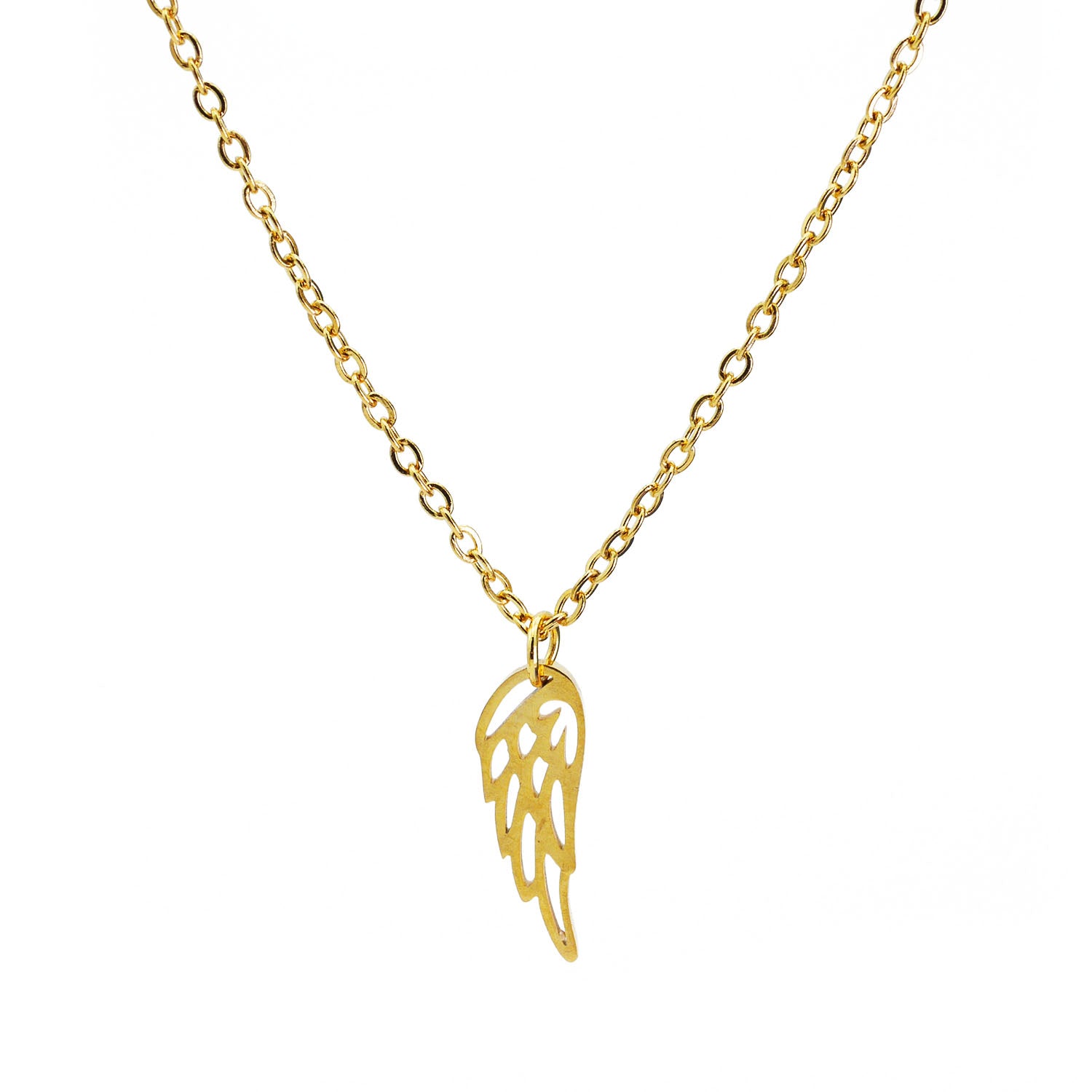 Flügel Halskette Gold (Edelstahl vergoldet)