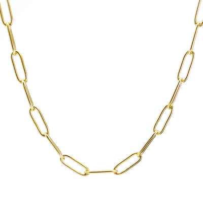 glieder halskette gold (edelstahl vergoldet)