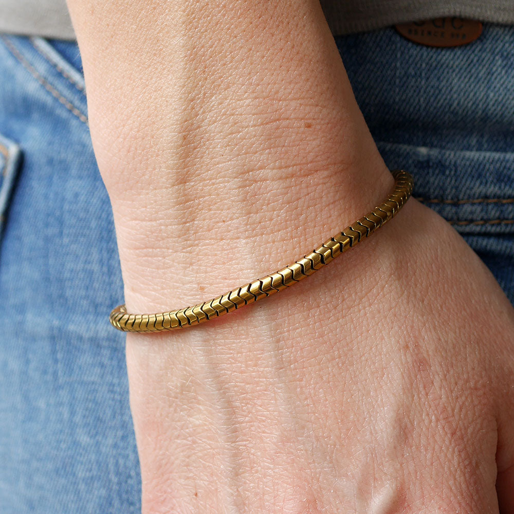 Gold Hämatit Armband