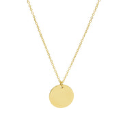 Plättchenkette Gold, vergoldet