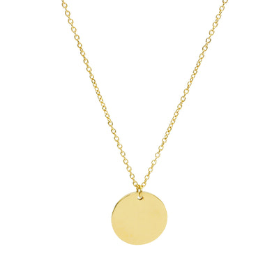 Plättchenkette Gold, vergoldet