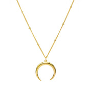 halbmond halskette gold
