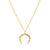 halbmond halskette gold