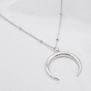 Halbmond Kette Silber