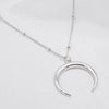 Halbmond Kette Silber