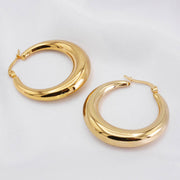 Hoop Ohrringe Gold Edelstahl