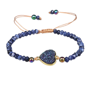 Blaues Herz Armband