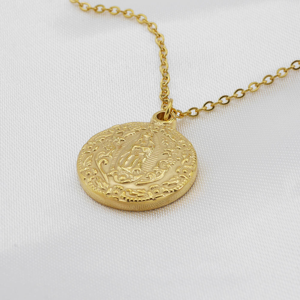 Halskette Jungfrau Maria in Gold